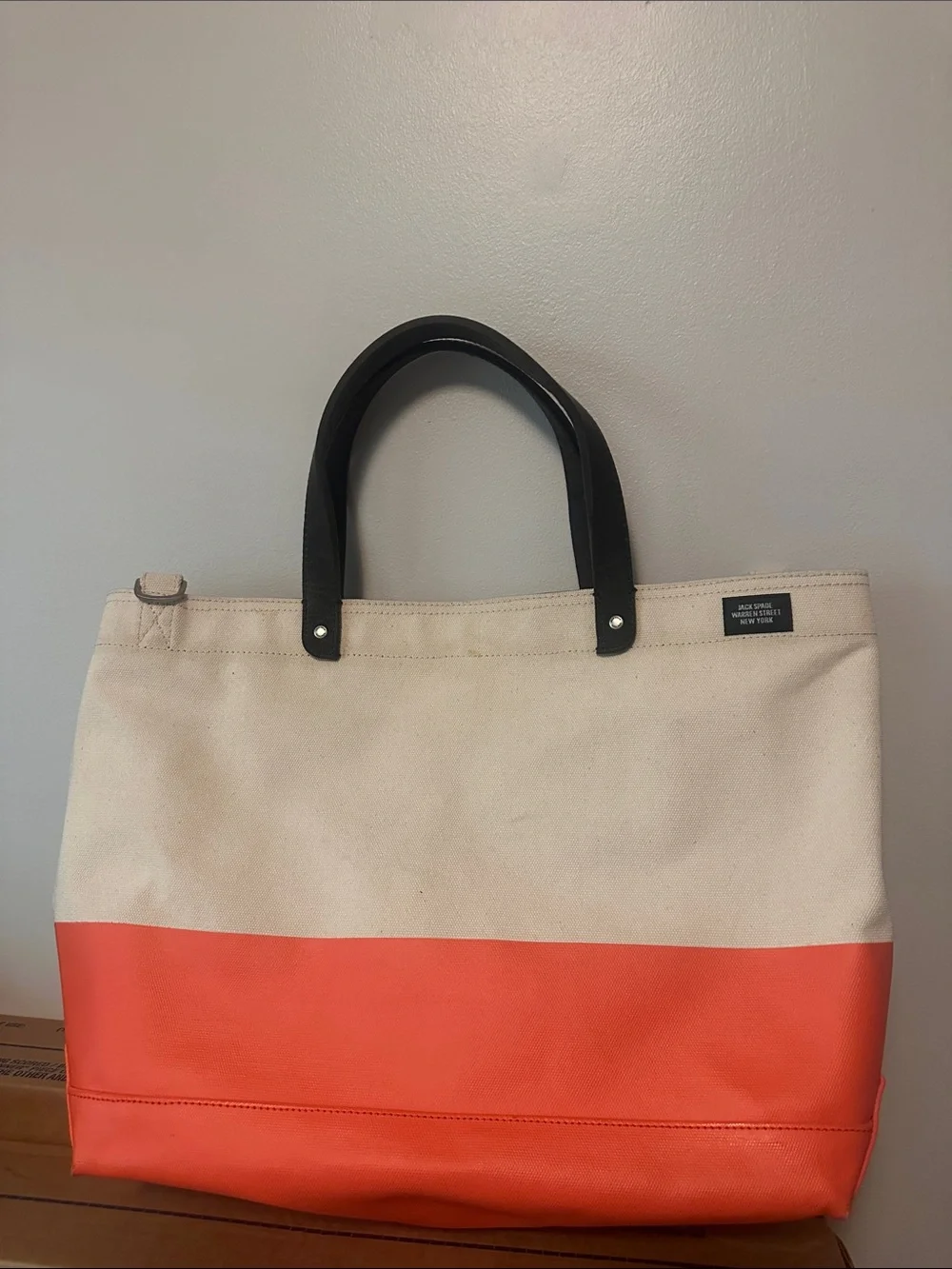 Jack Spade Dipped Industrial Canvas Coal Bag